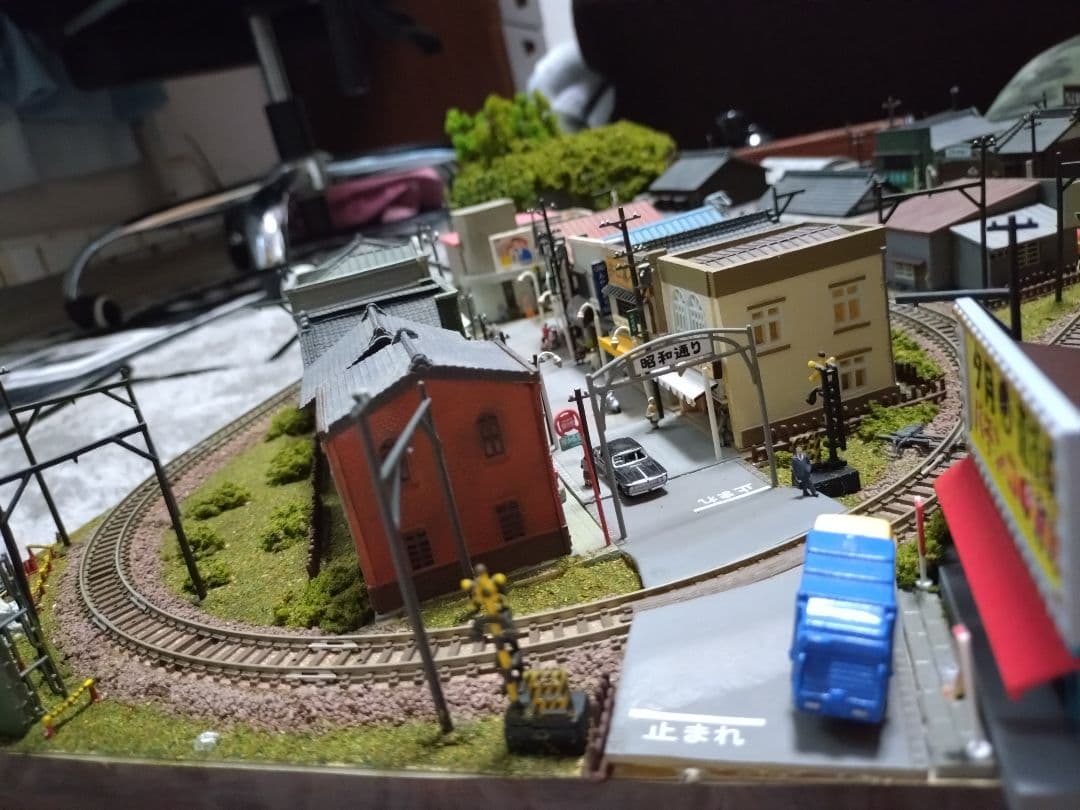 Nゲージ 鉄道模型 街並み ジオラマ
