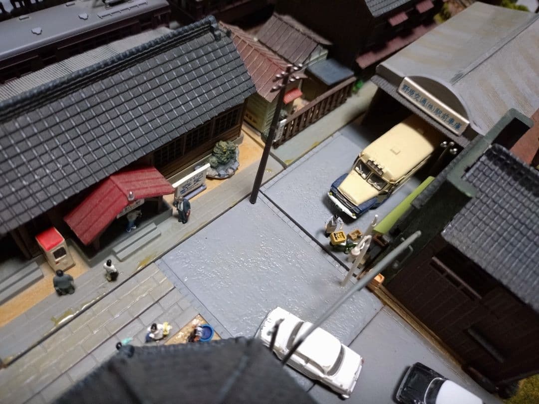 Nゲージ 鉄道模型 街並み ジオラマ