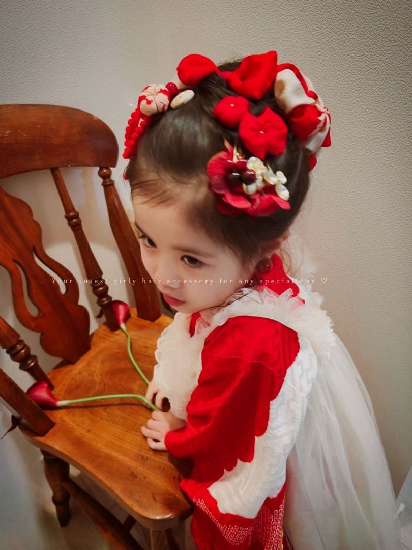 み*う様 七五三　七五三髪飾り　ヘッドドレス　着物髪飾り　リメイク髪飾り　028