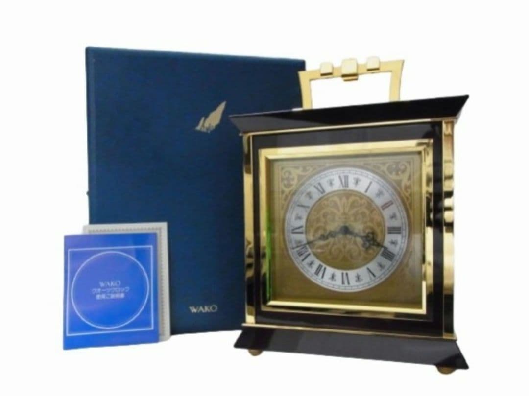 美品 WAKO クロック 和光 置時計 動作確認済 NB1012R - メルカリ