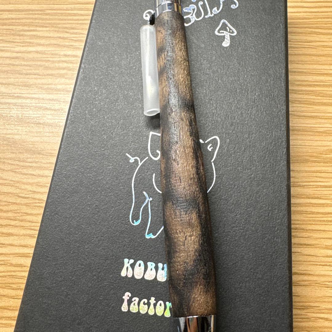 ✨️極美品✨ こぶた工房 極上黒柿孔雀杢 無研磨0.5mm 定価28000円