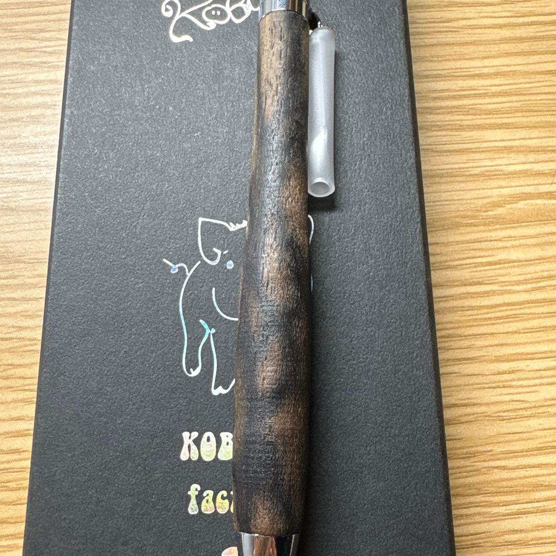 ✨️極美品✨ こぶた工房 極上黒柿孔雀杢 無研磨0.5mm 定価28000円