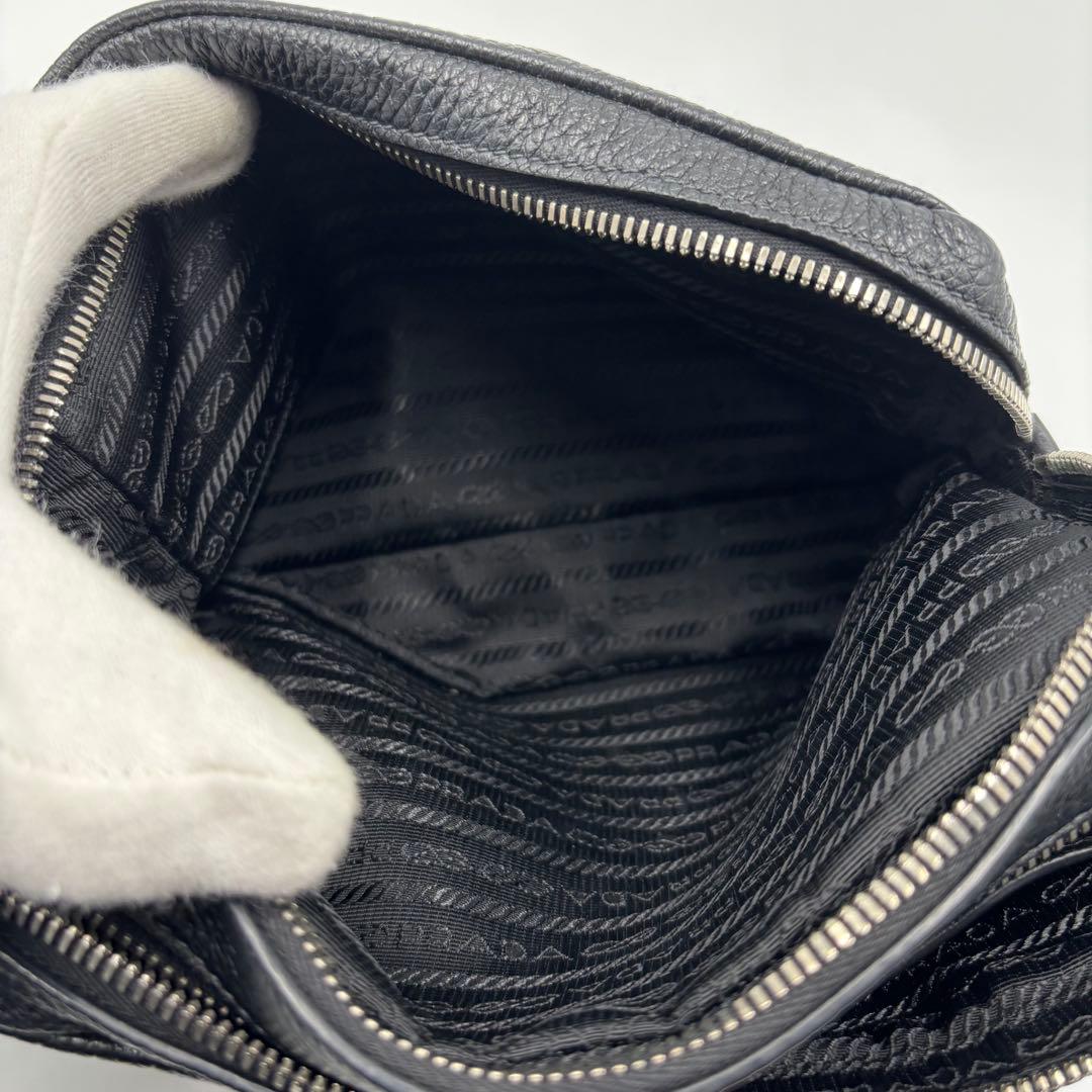 現行未使用級】プラダ ショルダーストラップ ロゴ刺繍 バッグ用