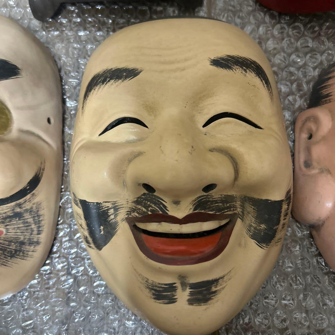 能面 9枚セット 陶器製 - メルカリ