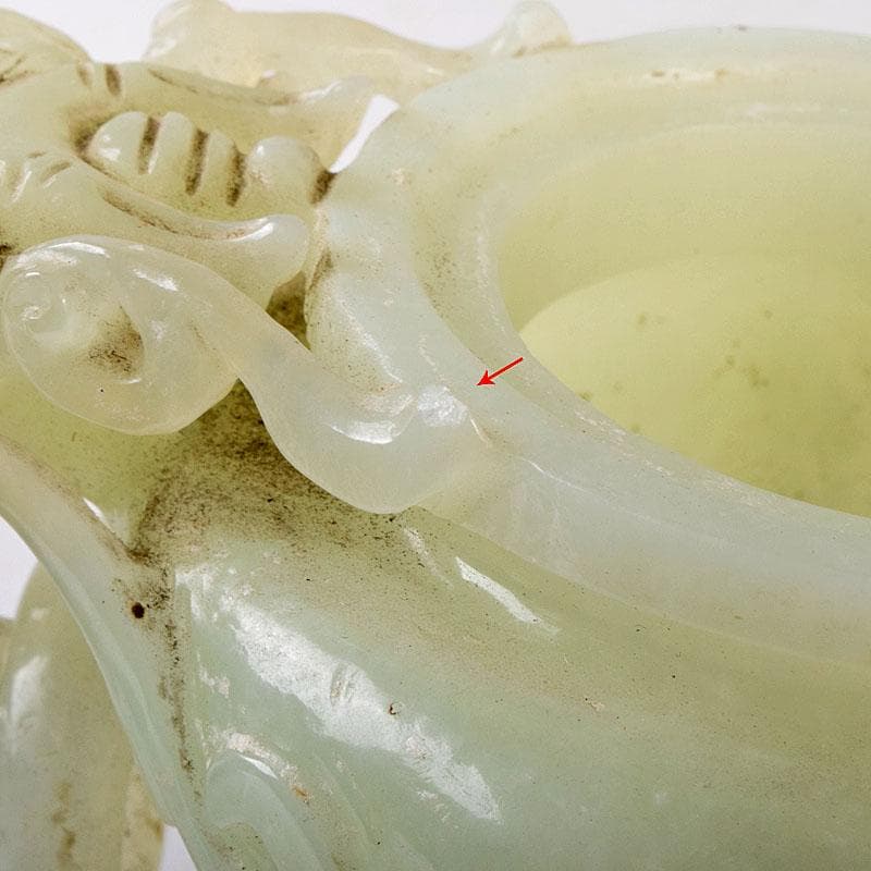 中国 玉石彫刻 雙耳活環 獅子鈕蓋爐 三足香炉 唐木台付 C 8256 - メルカリ