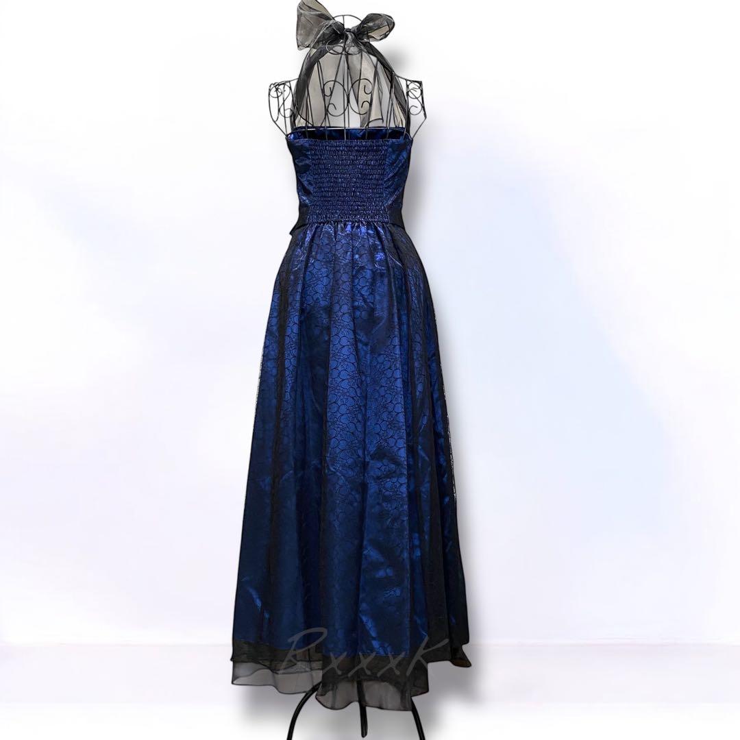 Dress Black ドレスブラック 高級 ロングドレス 演奏会 ダークブルー