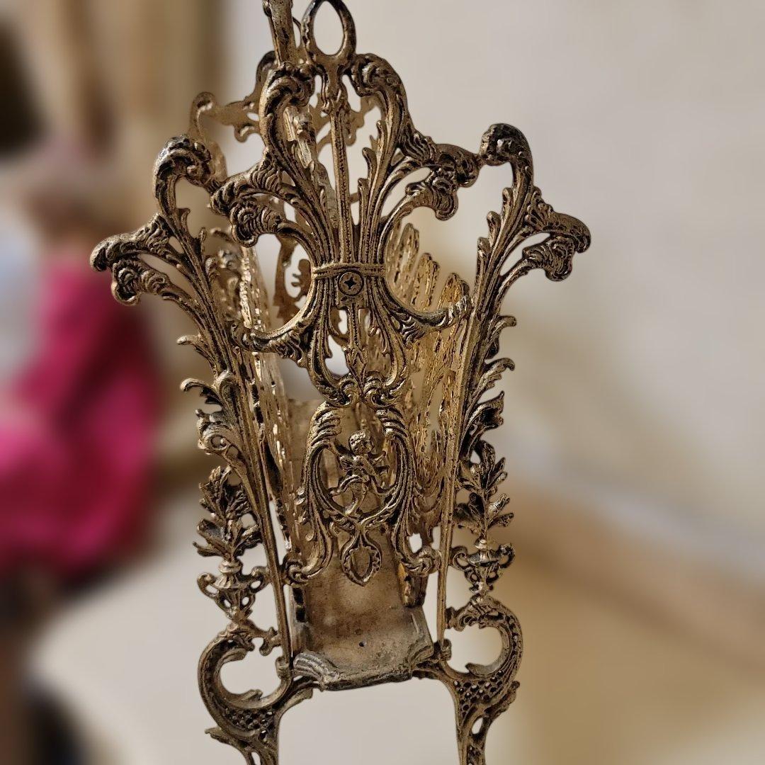 ヴィクトリアンスタイル マガジンラック 物入れ アンティーク仕上げ