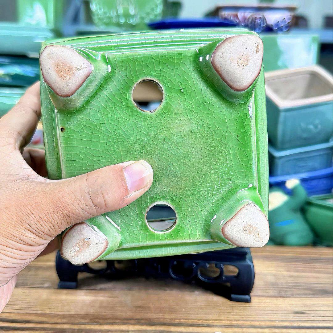 盆栽鉢 青磁鉢 山野草鉢 多肉植物 植木鉢 小品大品盆栽鉢 陶器鉢置物