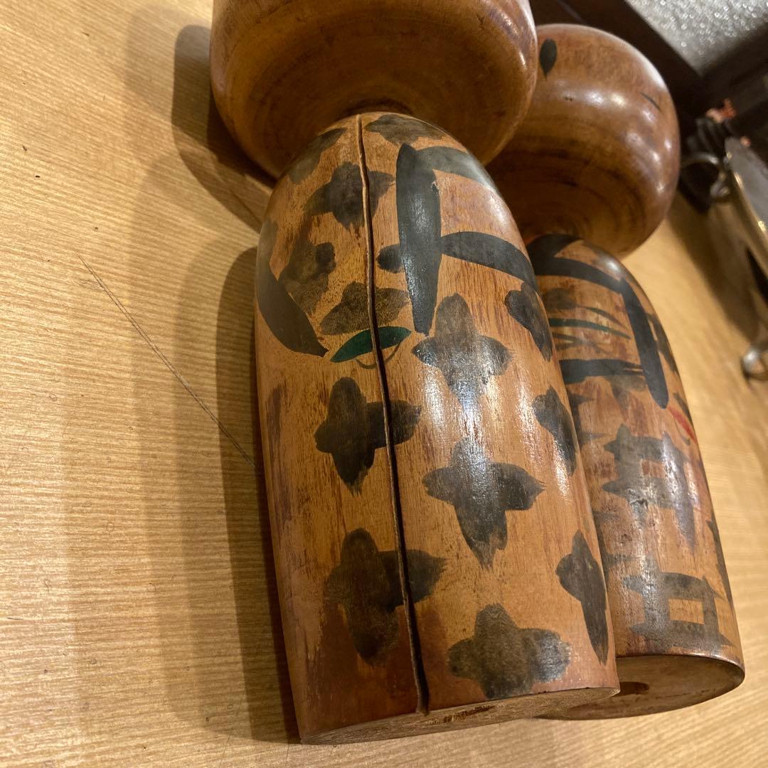 超稀少品 アンティークこけし 2体セット