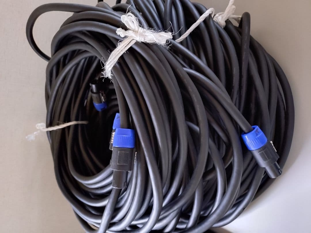 ②４芯スピーカーケーブル 25m2本