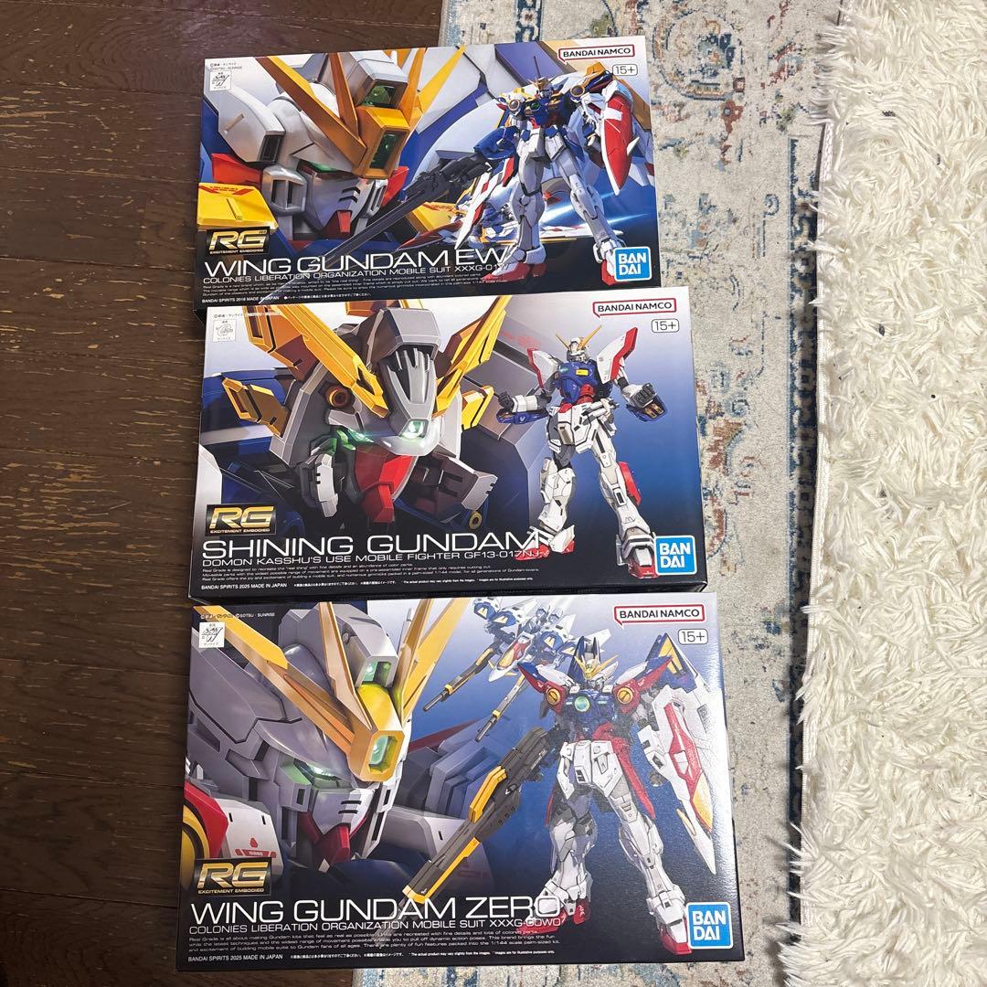 RG1/144 三点　ウイングガンダムEW、シャイニングガンダム、ガンダムゼロ Amazon | RG 新機動戦記ガンダムW Endless Waltz XXXG-01W ウイング