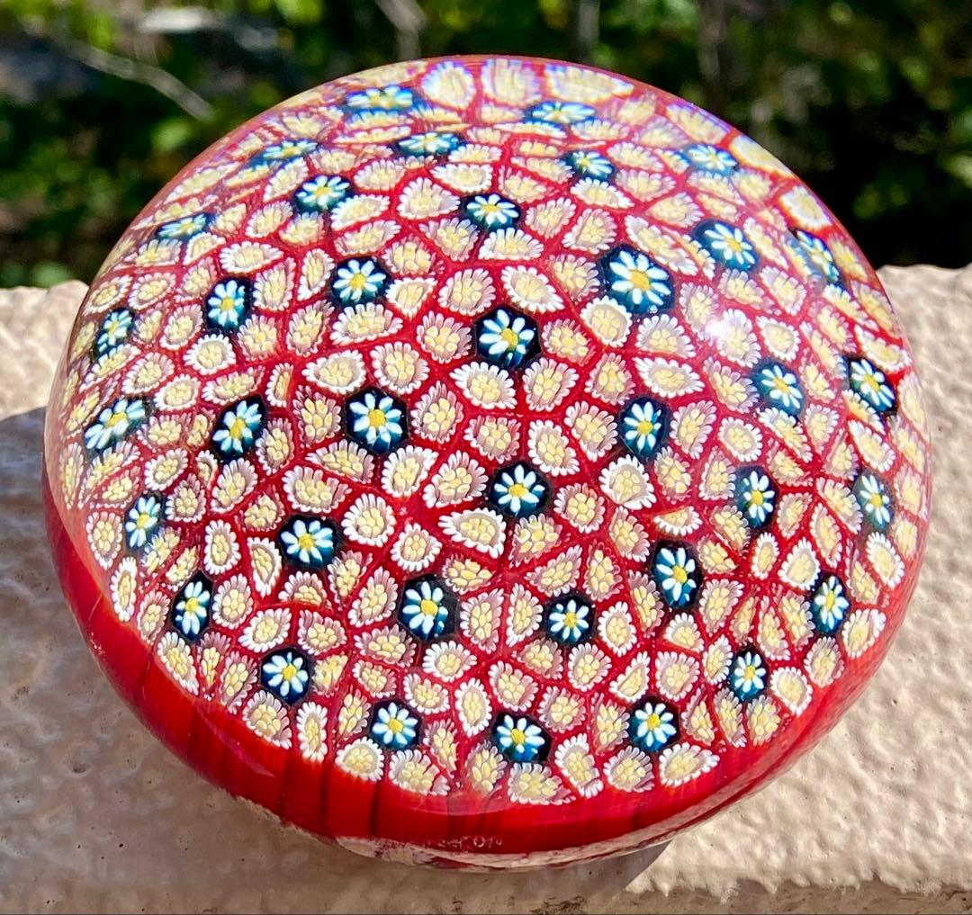 ベネチアングラス ムラノ ガラスペーパーウェイト ガラス文鎮