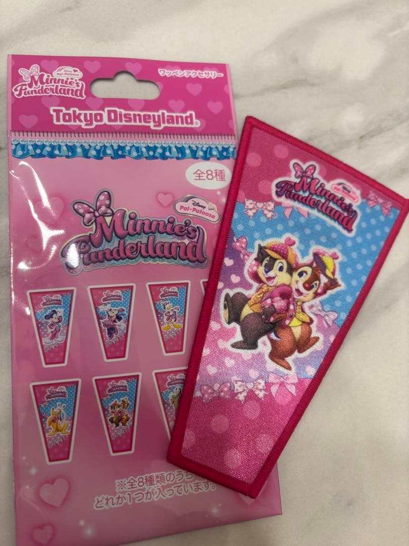 ディズニー パルパルーザ ミニー ワッペンアクセサリー チップとデール