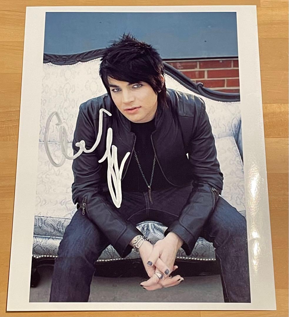 アダム・ランバート Queen 大判 サイン入り写真 + Certificate