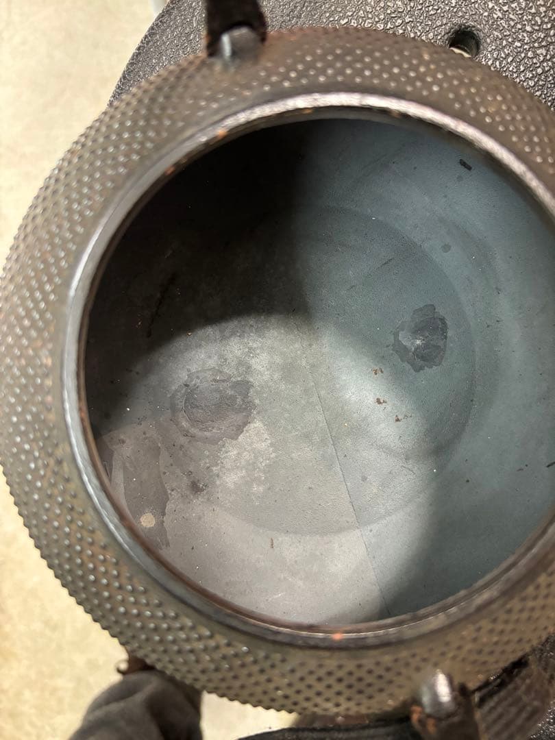 南部鉄瓶 最高級品種 サビアリ 瓶敷き有り 10分の1以下での