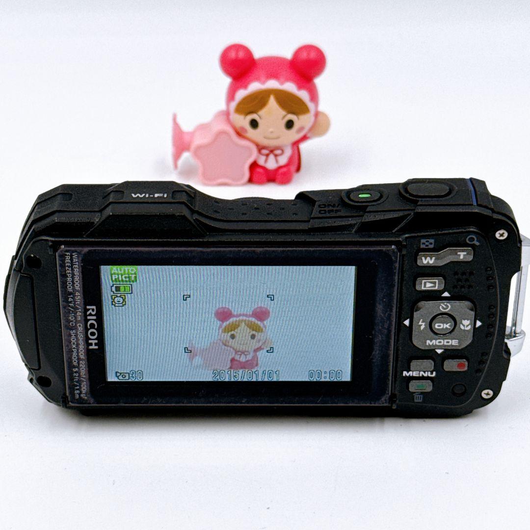 RICOH WG-40W 防水デジタルカメラ 青 - メルカリ