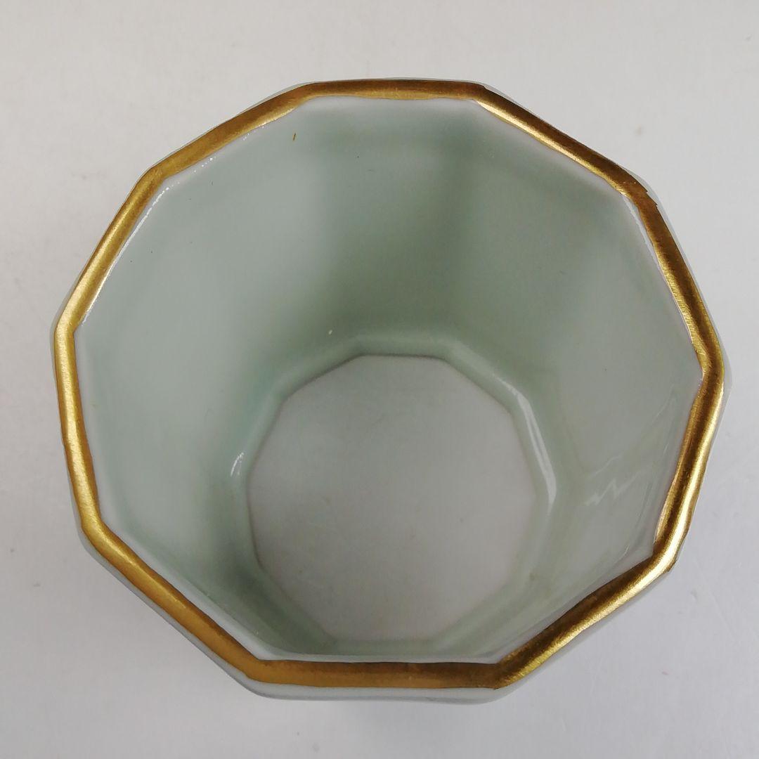 T897 蓋置 『染付 芒の絵』『高野昭阿弥 造』 共箱 茶道具