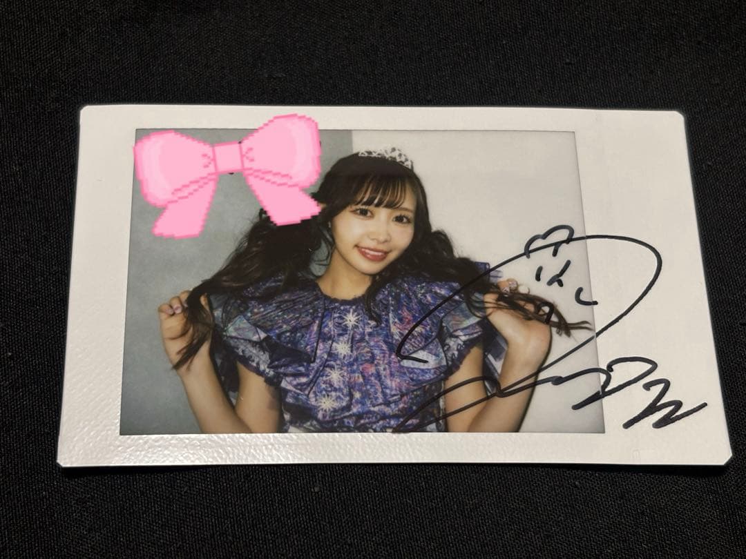 FRUITSZIPPER 仲川瑠夏 チェキ 直筆サイン 紫色組オンライン特典会