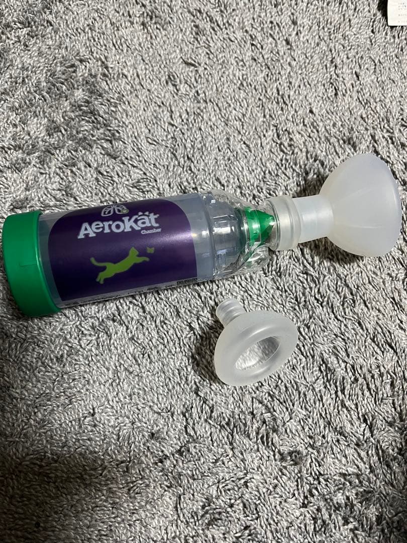 Aerokat 犬、猫用吸入器　チャンバー　エアロカット 喘息猫用スペーサー（吸入器） エアロカットの使い方 | 猫専門病院の猫