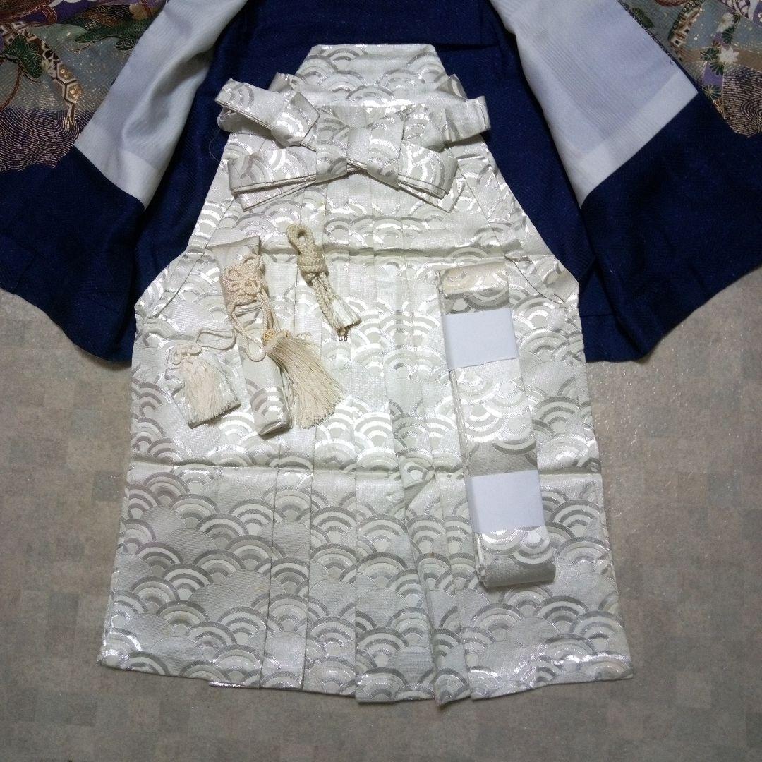 【七五三5歳用】羽織、着物、金蘭袴セット『小物付き』