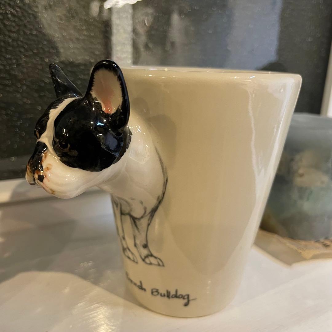 希少/里親募集✴︎Blue witch フレンチブルドッグマグカップ