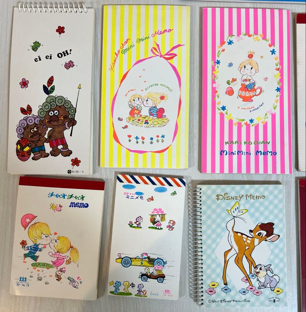 即購入OK】昭和レトロ 当時物 メモ帳 まとめ売り水森亜土 サンリオ 他