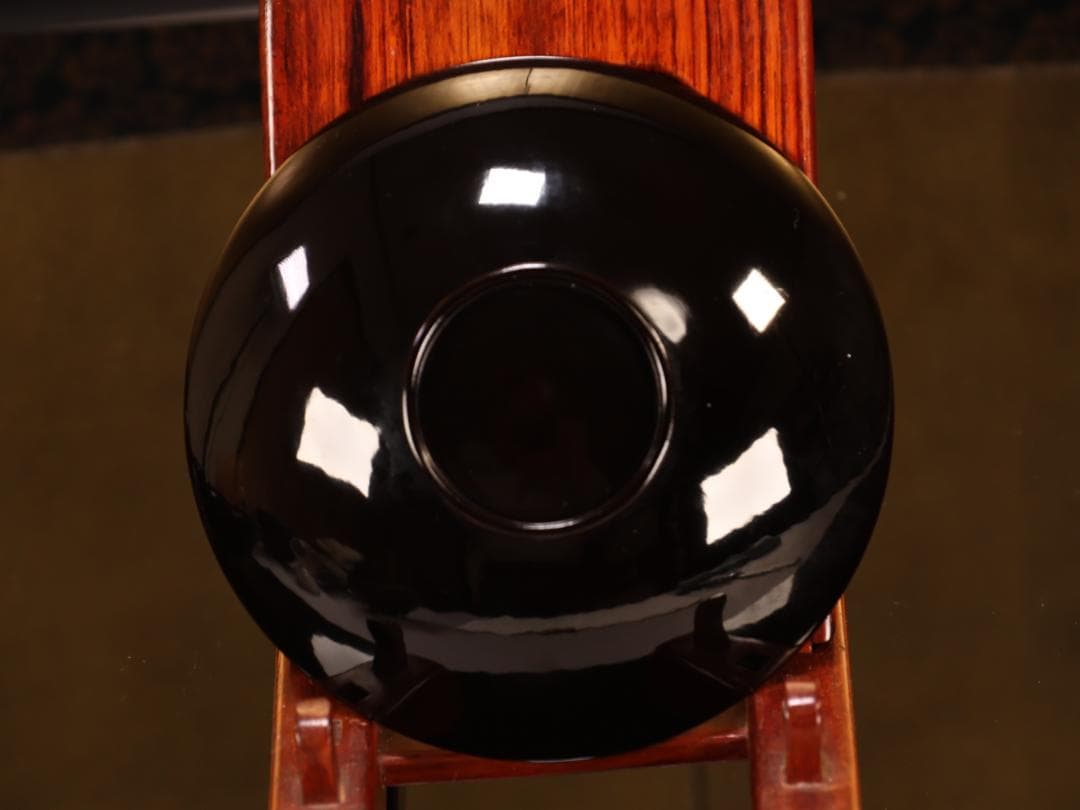 BK407　時代輪島塗　宝船図金蒔絵　波千鳥　吸物椀　二客　木製　茶道具 懐石