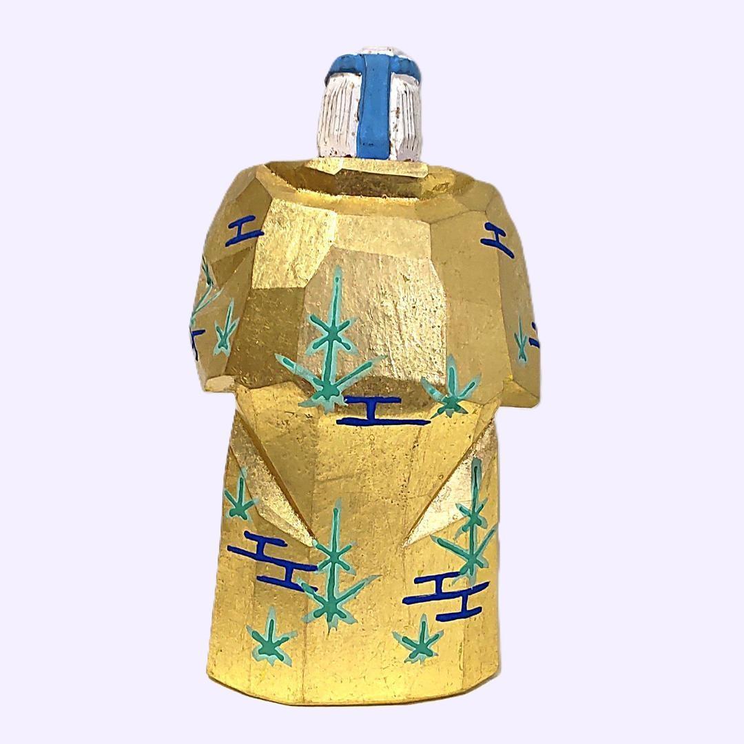 一刀彫 高砂 奈良一刀彫 奈良人形 木嶋良宗 工芸品 置物 共箱 - メルカリ