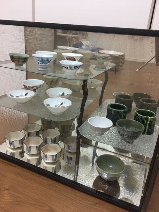 □合計20点＋ケース付き□時代・染付・色絵・猪口・ぐい呑・盃