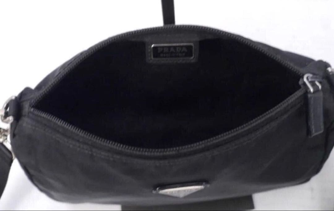 ◆ PRADA プラダ テスート ナイロン ショルダー カメラ バッグ ポーチ黒