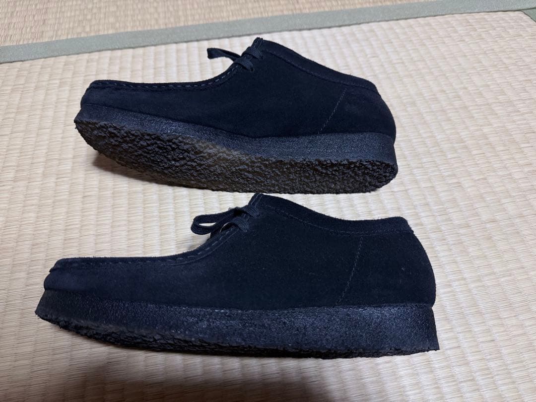クラークス　ワラビー　黒　26.5cm