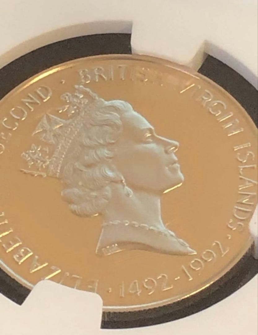 世界に1枚 最高鑑定 イギリス領ヴァージン諸島 250ドル 金貨 NGC鑑定