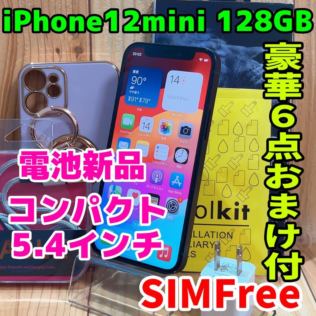 SIMフリー 本体 iPhone 12 mini 128 GB ブラック 502 SIMフリー】Apple iPhone 12 mini 本体 オンライン Apple iPhone 12