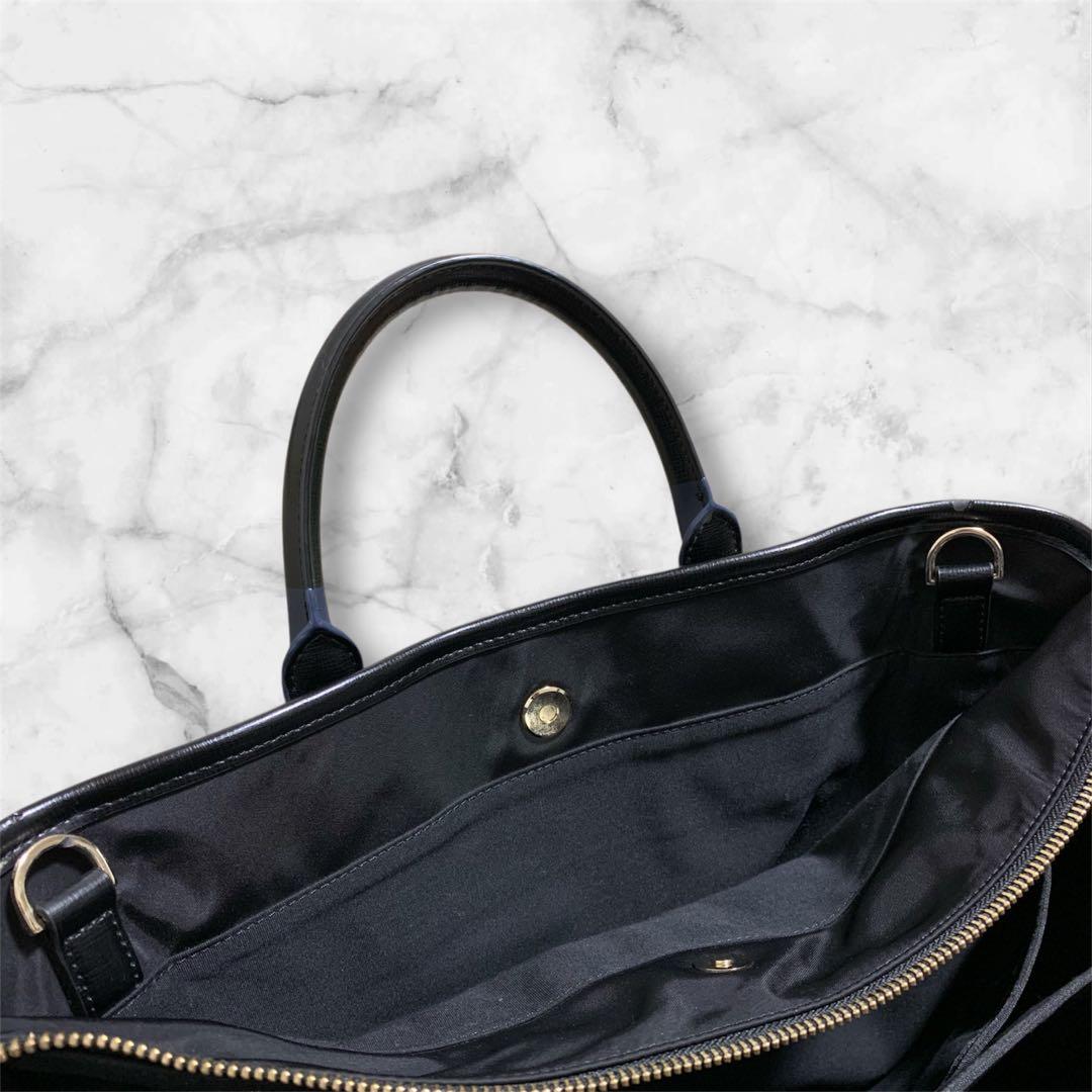 PaulSmithポールスミス★ビジネスバッグ自立型A4可2wayナイロンレザー