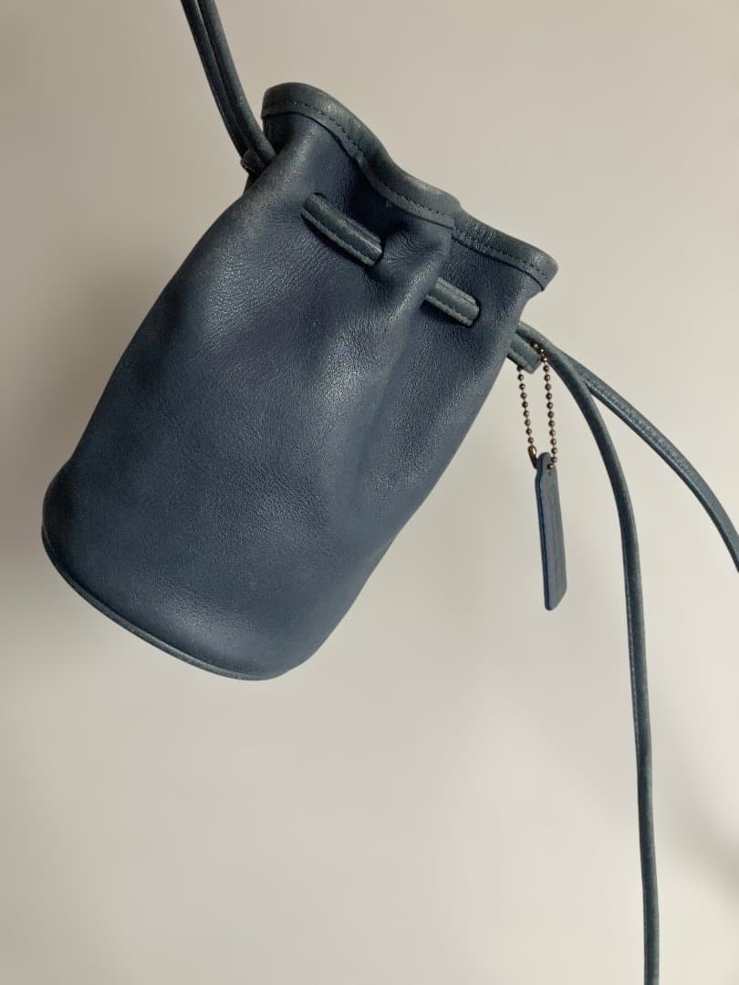 専用　オールドコーチ ショルダーバッグ 巾着 レザー 4144