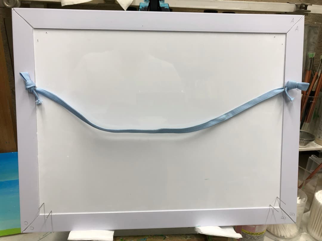 青いピエロ No2　アルルカン　油絵　絵画　絵　アート　インテリア 額入り