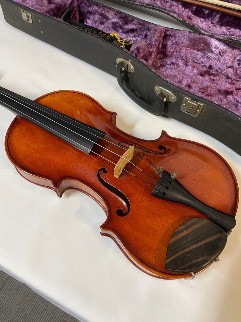 スズキNo.360 バイオリン4/4 1976年製　毛替え済　ケース、肩当付属