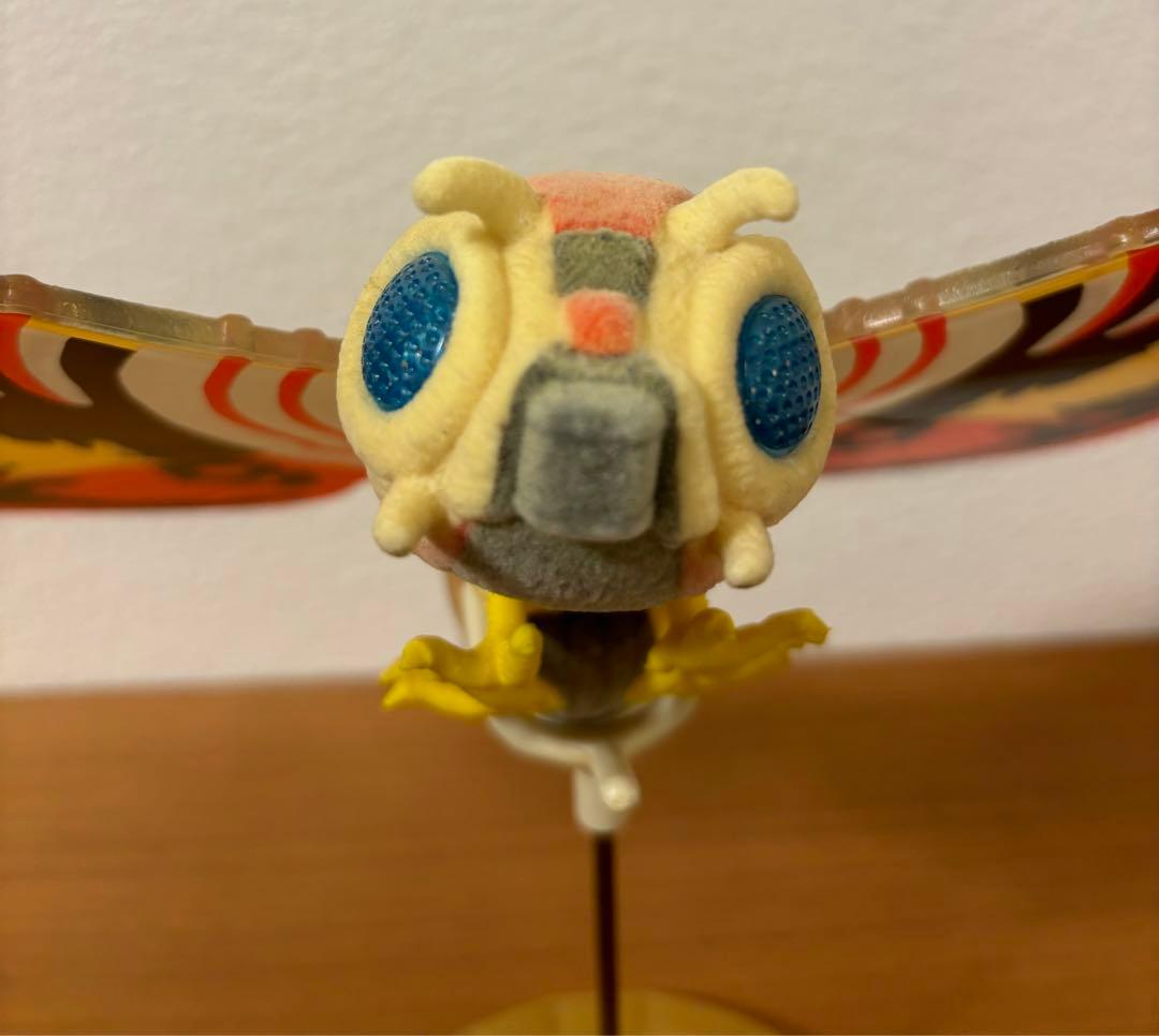 バンダイ　1992年　モスラ成虫　ソフビ　フィギュア　スタンド付き