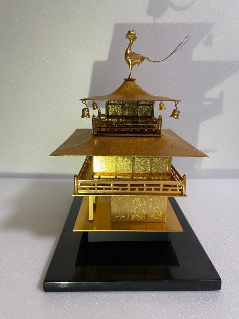 金閣寺風 金属製装飾品 鳳凰付き