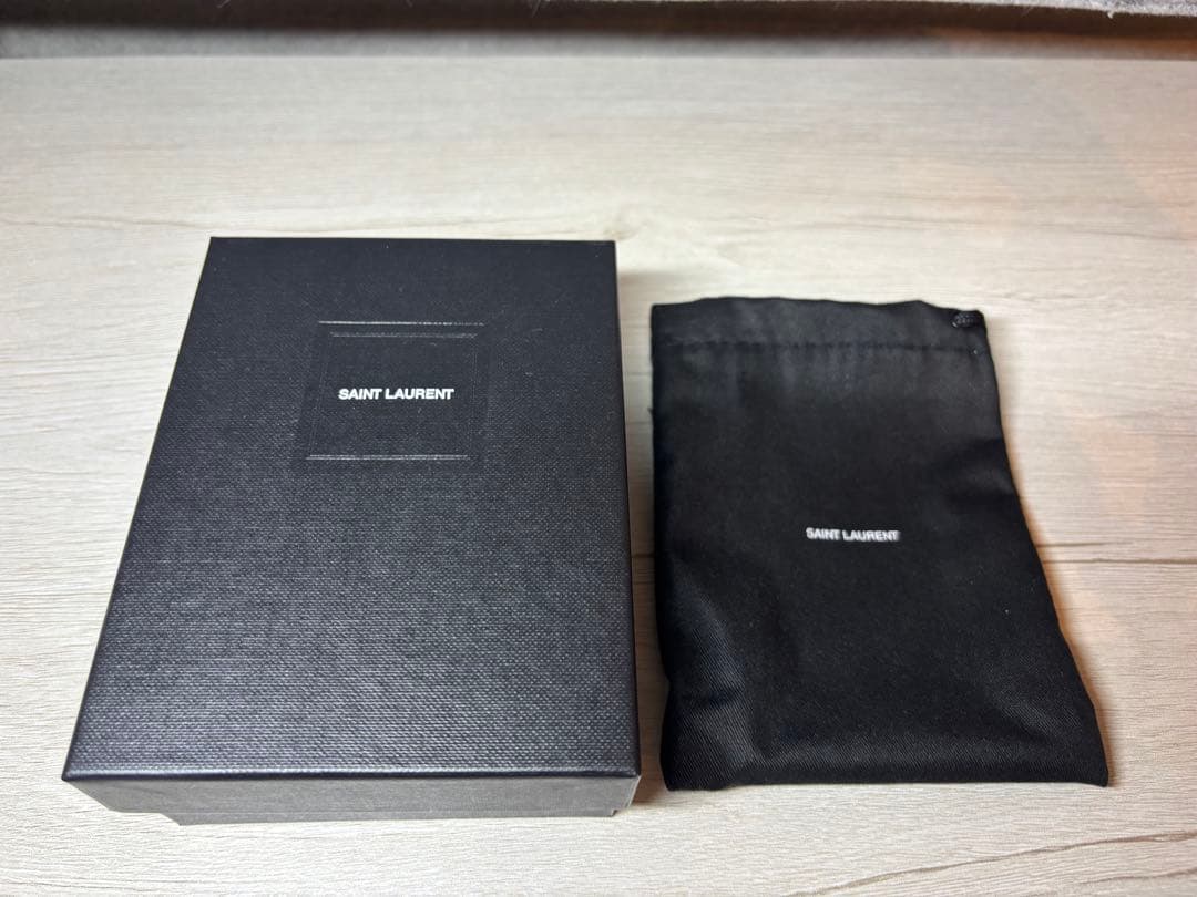 SAINT LAURENT イエロー三つ折り財布