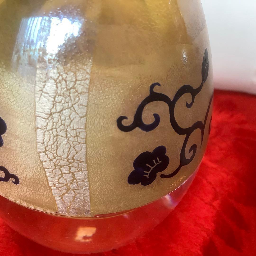 ガラス製ひな人形 金色装飾　小幡祐嗣作