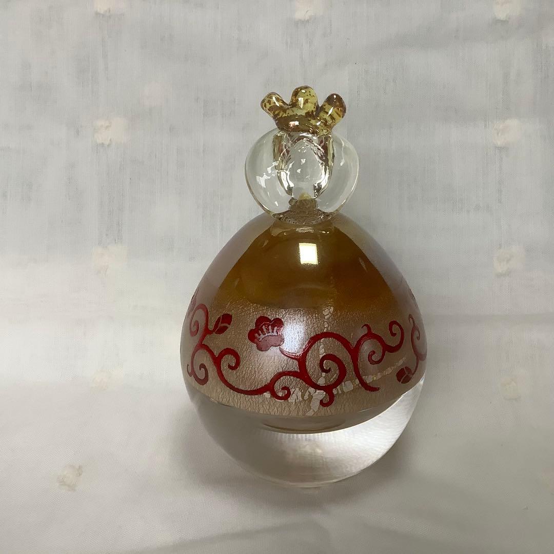 ガラス製ひな人形 金色装飾　小幡祐嗣作