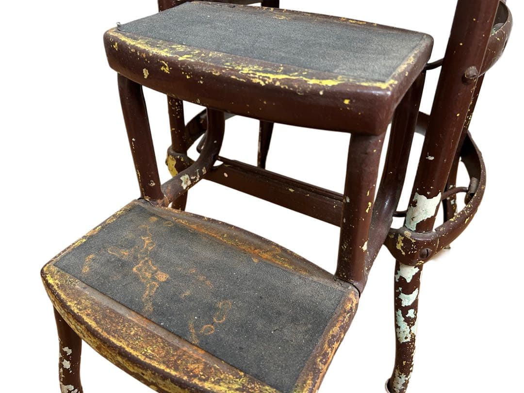 50s ビンテージ アンティーク ステップスツール チェア 店舗什器 アメリカ