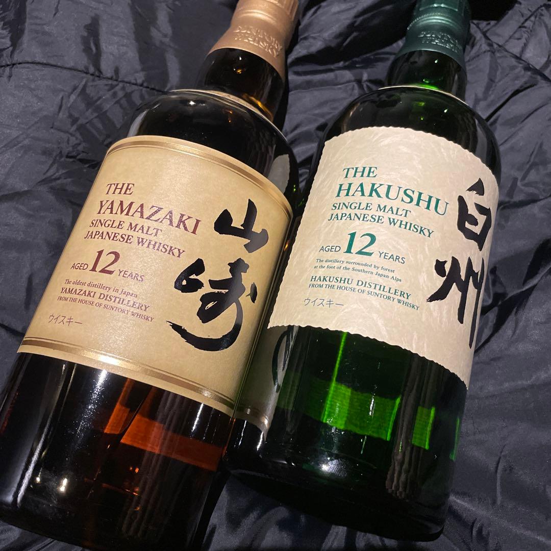 山崎12年、白州12年2本セット