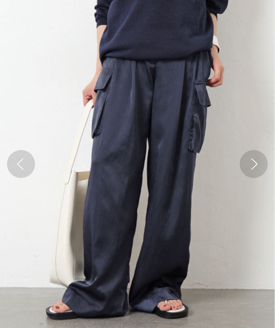 新品未使用タグ付★*【Tibi/ティビ】 SHINY NYLON カーゴパンツ