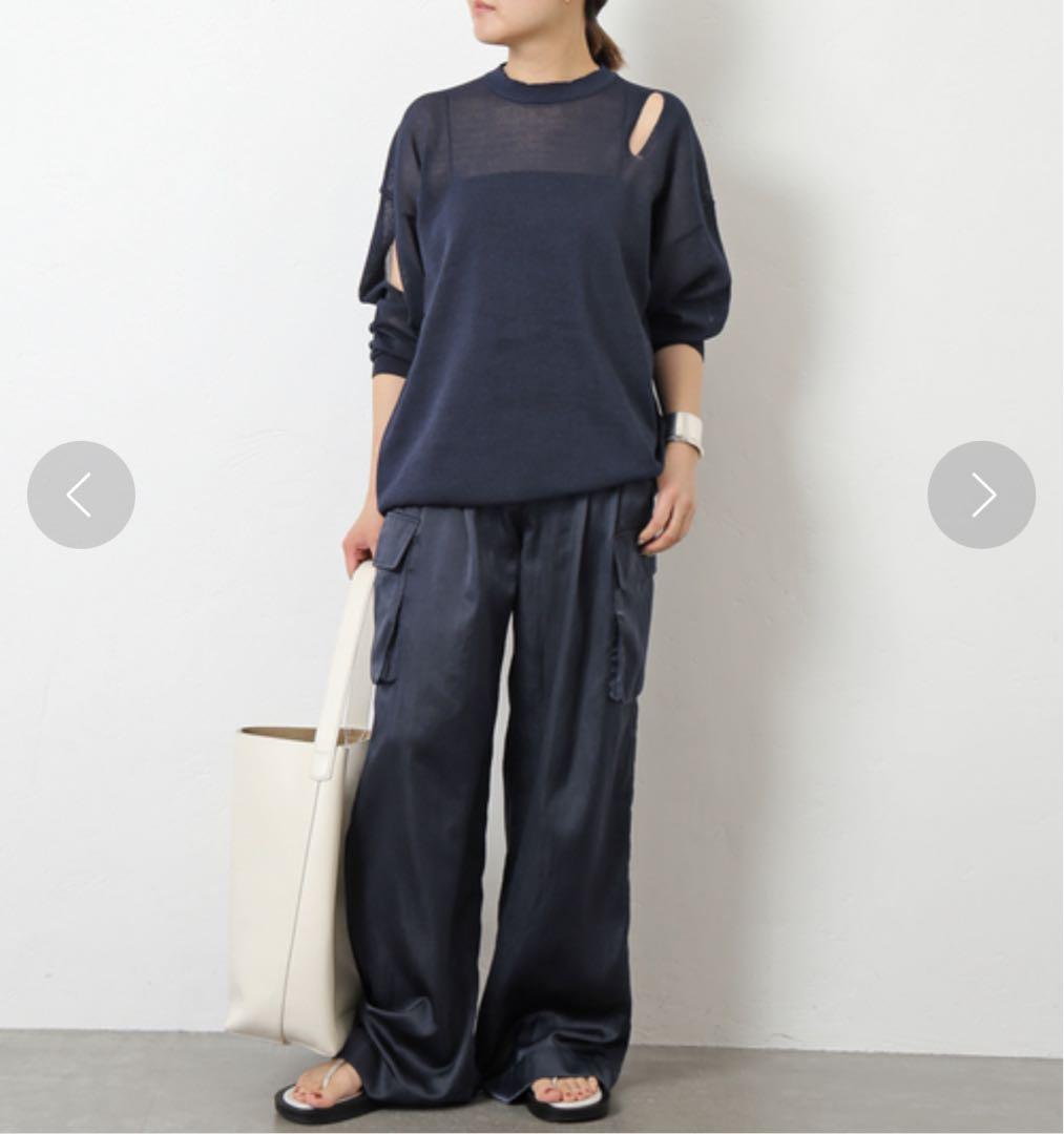 新品未使用タグ付★*【Tibi/ティビ】 SHINY NYLON カーゴパンツ