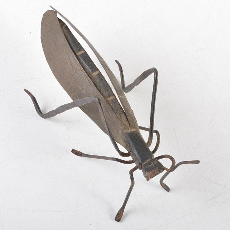 時代金工 古鉄 鈴虫 飛蝗 置物 V R5581 - メルカリ