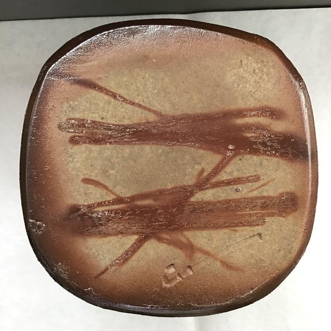 茶道具 水指 備前焼水指 大平孝昭作 栞 共箱 S39MS