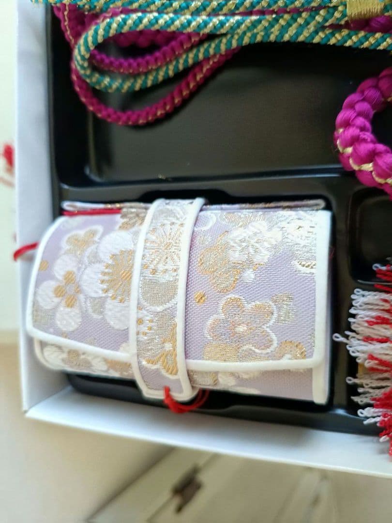 新品☆薄紫の着物に薄いピンクの作り帯