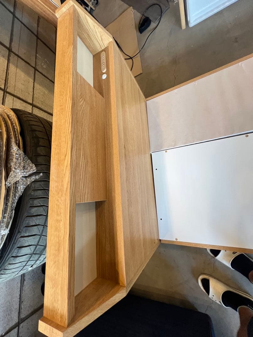 ニトリ中古シングルベッド 木製 ヘッドボード収納